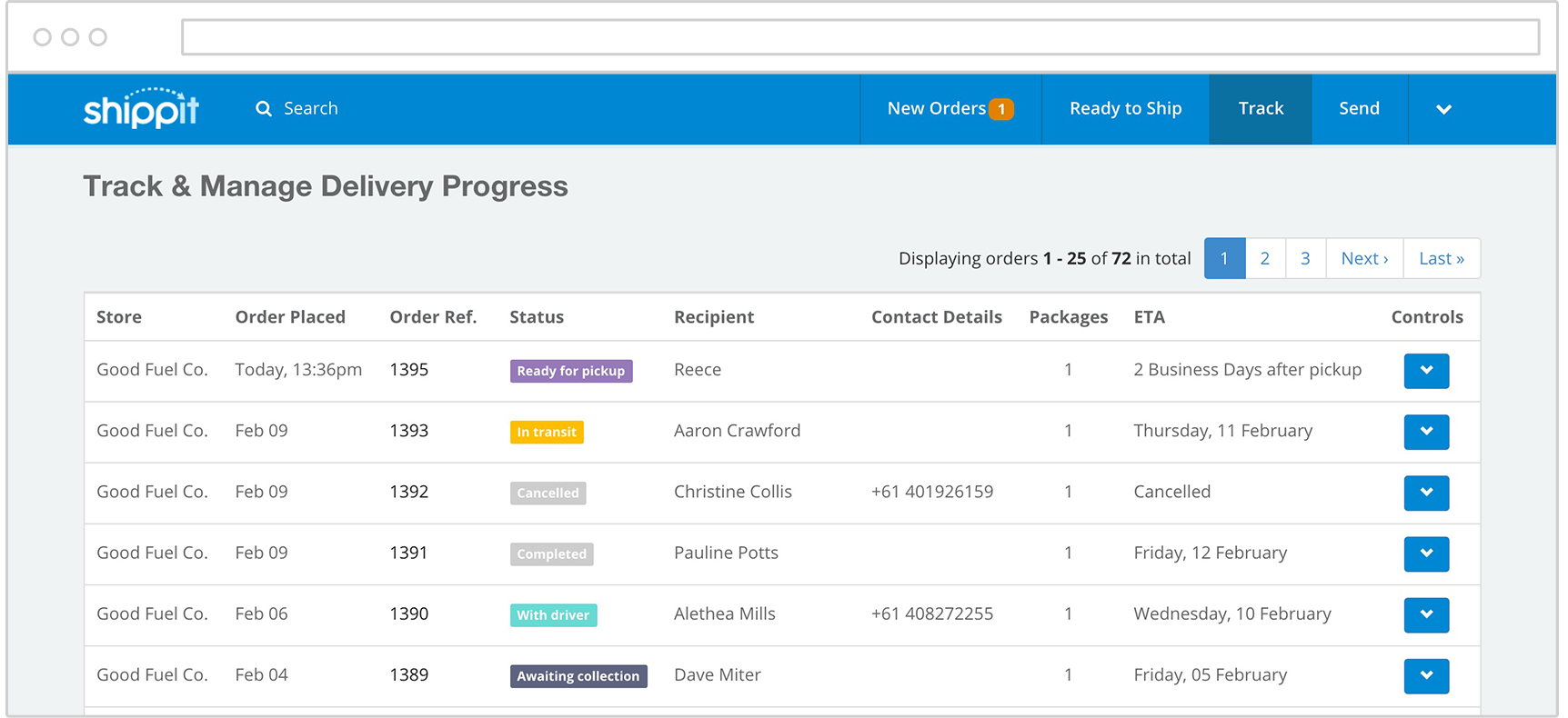 Screenshot browser